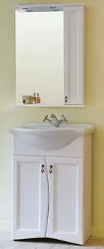 Комплект мебели Аллигатор Милана 1 60, белый