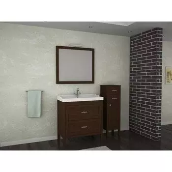 Комплект мебели ASB-Woodline Римини 80 массив ясеня, коричневый