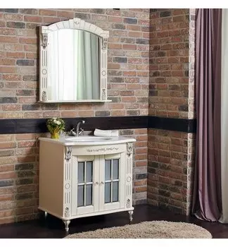 Комплект мебели Атолл Александрия К NEW радиусный фасад, ivory