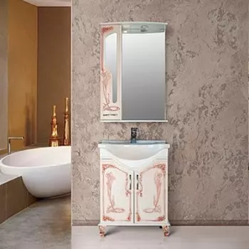 Комплект мебели Атолл Барселона 275 белая с медью