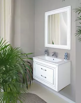 Комплект мебели Атолл Валери 280 патина серебро