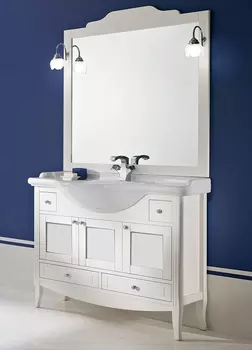 Комплект мебели Bagno Piu Sophia 105 Белый матовый с «глухими» дверцами