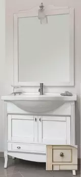 Комплект мебели Bagno Piu Sophia 85 Венецианская патина с золотом с «глухими» дверцами