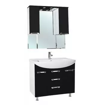 Комплект мебели Bellezza Альфа 90, черный