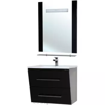 Комплект мебели Bellezza Берта 75 подвесная, черный