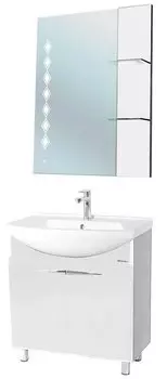 Комплект мебели Bellezza Глория Гласс 75, белый