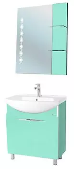 Комплект мебели Bellezza Глория Гласс 75, салатовый