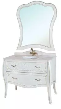 Комплект мебели Bellezza Грация Люкс 90, белый