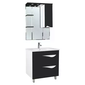 Комплект мебели Bellezza Эйфория 80, черный