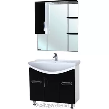 Комплект мебели Bellezza Лагуна 85, черный