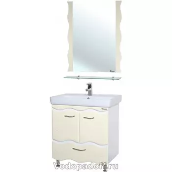 Комплект мебели Bellezza Мари 80 с нижним ящиком, бежевый