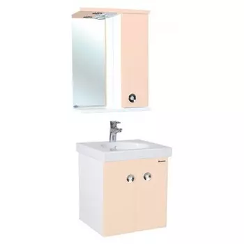 Комплект мебели Bellezza Неаполь 50 подвесной, бежевый