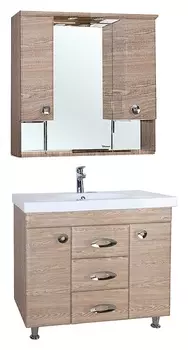 Комплект мебели Bellezza Неаполь 90 напольный, дуб