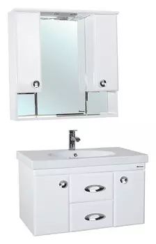 Комплект мебели Bellezza Неаполь 90 подвесной, белый