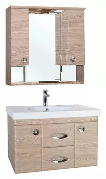 Комплект мебели Bellezza Неаполь 90 подвесной, дуб