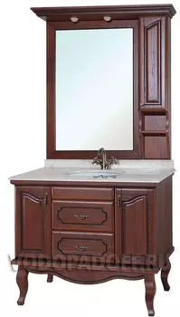 Комплект мебели Bellezza Рим 120 два шкафчика, коричневый