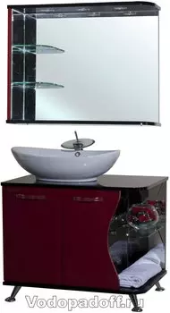 Комплект мебели Bellezza Рио 70, бордовый