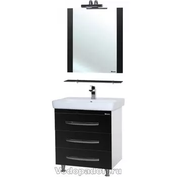 Комплект мебели Bellezza Рокко 80 напольная, черный