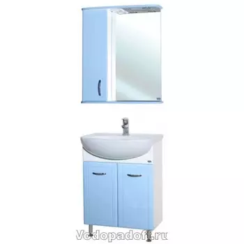 Комплект мебели Bellezza Уют 60 прямая, голубой