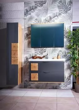 Комплект мебели Бриклаер Бриклаер Форест 100 антрацит, дуб золотой