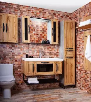 Комплект мебели Бриклаер Лофт 100 подвесная