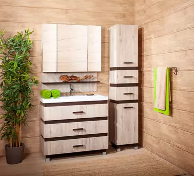 Комплект мебели Бриклаер Техас 100 Дуб кантри/венге