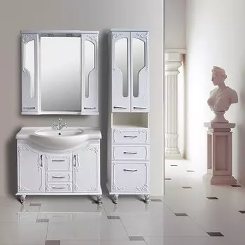 Комплект мебели для ванной Атолл Барселона 295 белая