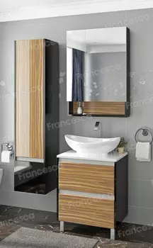 Комплект мебели Francesca Doremi 60-2 (черный/ясень 2 ящика, ум. Гамма 56)