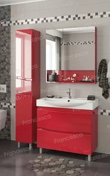 Комплект мебели Francesca Forte 85 напольная красный (2 ящика, ум. Элвис 85)