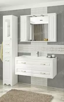 Комплект мебели Francesca Империя П 100-2 подвесной белый