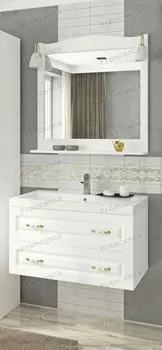 Комплект мебели Francesca Империя П 80 подвесной белый