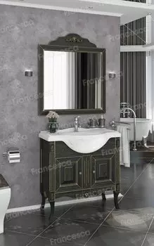 Комплект мебели Francesca Леонардо 85 черный, патина золото