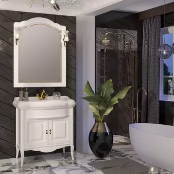 Комплект мебели Opadiris Лоренцо 80 белый матовый