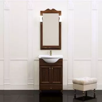 Комплект мебели Opadiris Тибет 50 с декоративной решеткой, орех антикварный