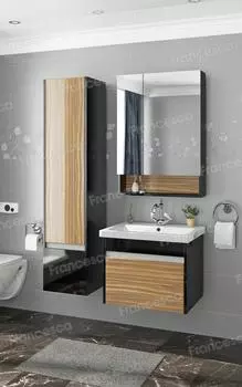 Комплект мебели подвесной Francesca Doremi 60, черный/ясень