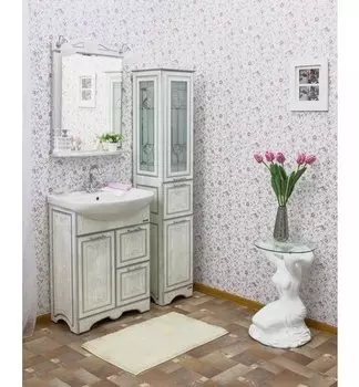 Комплект мебели Sanflor Адель 65, дуб/серебро