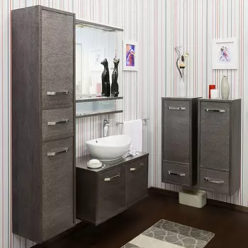 Комплект мебели Sanflor Румба 82, венге/серебро