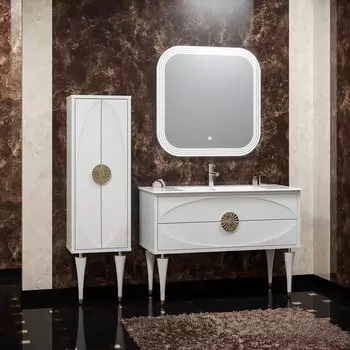 Комплект мебели Smile Ибица 120 белый/золото