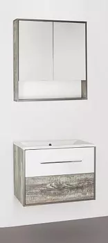 Комплект мебели Style Line Экзотик 75 Plus подвесной, белая, экзотик