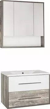Комплект мебели Style Line Экзотик 80 Plus подвесной, белая, экзотик