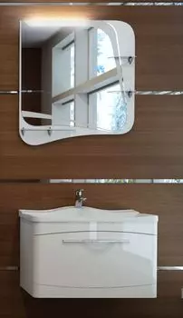 Комплект мебели Velvex Iva 65 подвесная, белый