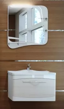 Комплект мебели Velvex Iva 65 подвесная, дуб