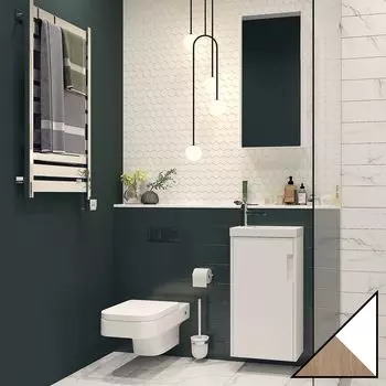 Комплект мебели Velvex Klaufs 40.1D белая, шатанэ