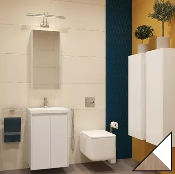 Комплект мебели Velvex Klaufs 50.2D белая, шатанэ, подвесная