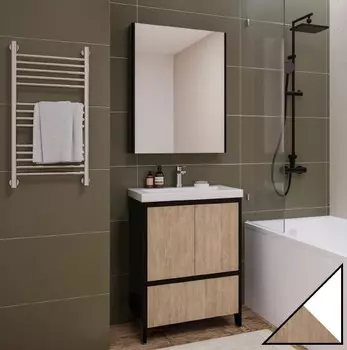 Комплект мебели Velvex Klaufs 60.2D.1Y белая, шатанэ, напольная