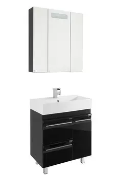 Комплект мебели Vod-Ok Мальта 70 с ящиками, черный