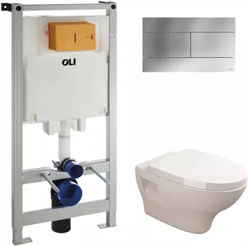 Комплект Sanitana Pop S999661 подвесной унитаз + инсталляция + кнопка