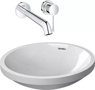 Комплект Смеситель Grohe Essence New 19967001 для раковины + Рукомойник Duravit Architec 0319420000