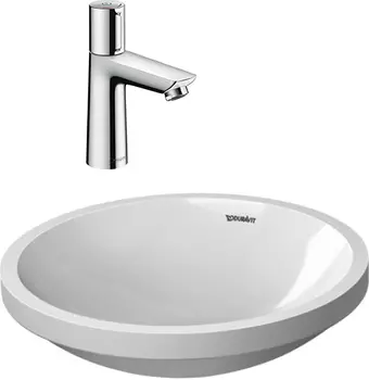 Комплект Смеситель Hansgrohe Talis Select E 71750000 для раковины, с донным клапаном + Рукомойник Duravit Architec 0319420000