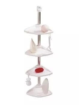 Комплект угловых регулируемых полок белый